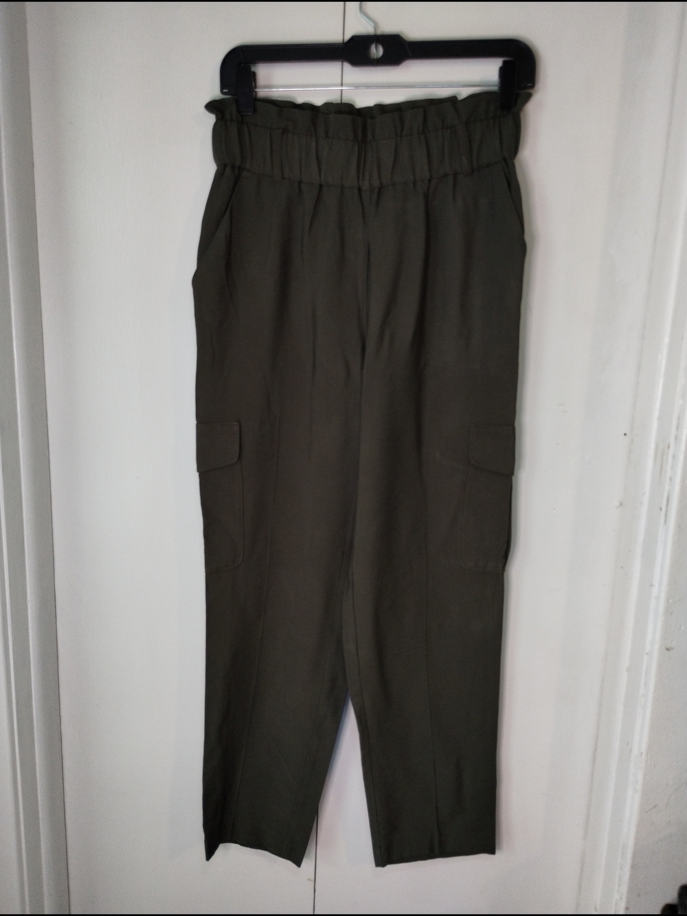 LOFT Olive Green Paperbag Waist Pants